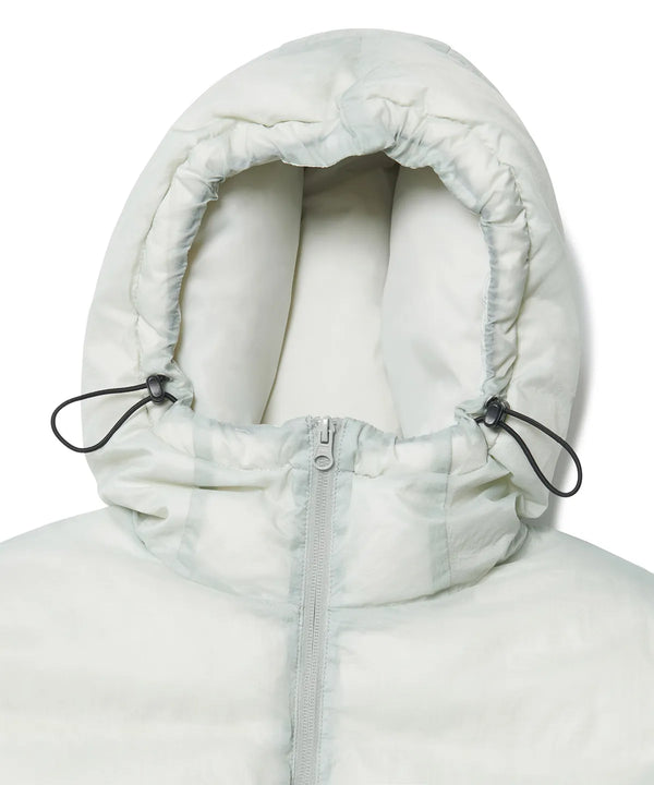 シアーダウンジャケット - ライトグレー