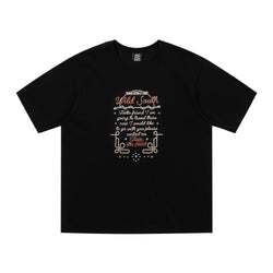 Wild South Lettering Tshirts Black