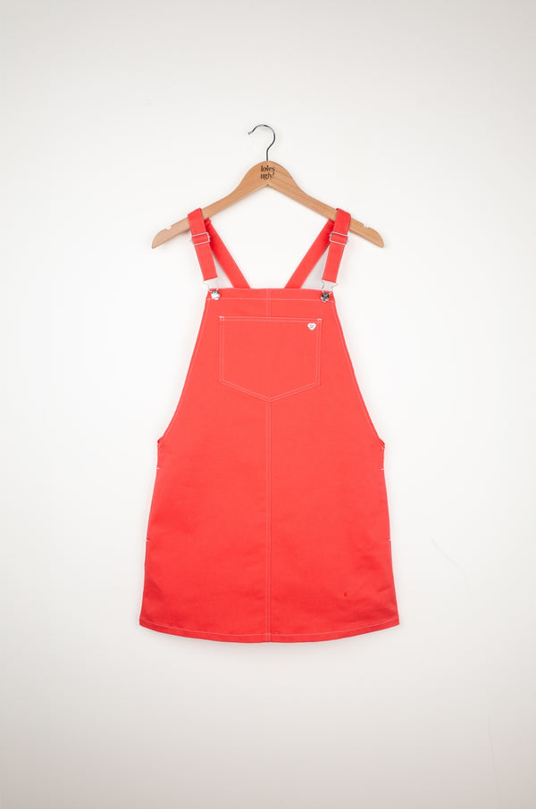 September overall dress _red