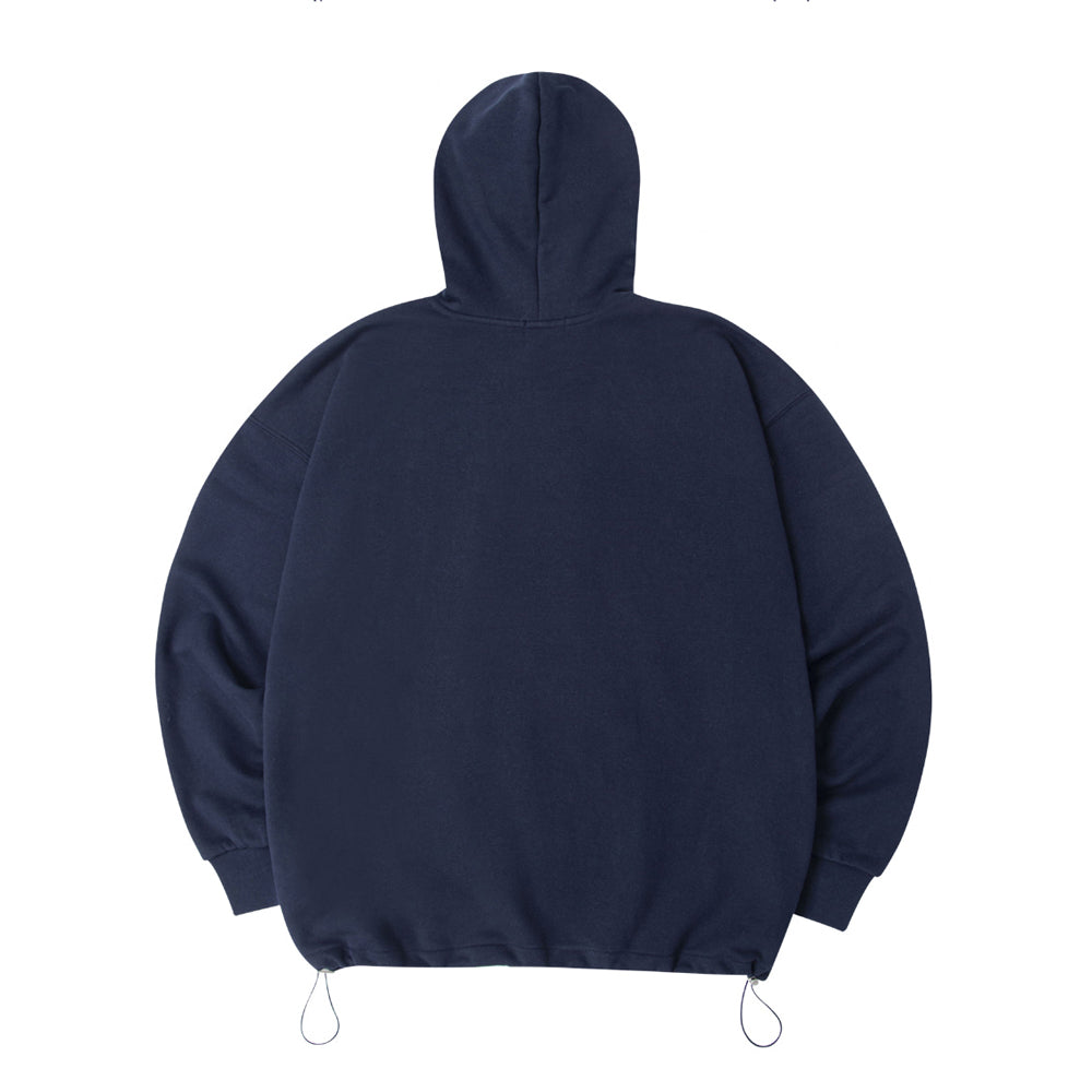 HUKE Logo NAVY Hood-T