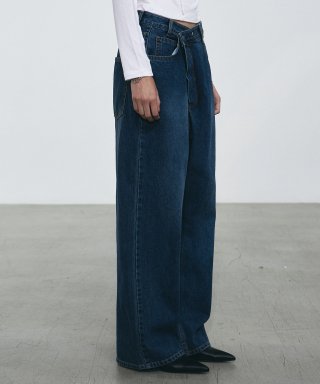 UNBALANCE DENIM PANTS_BLUE