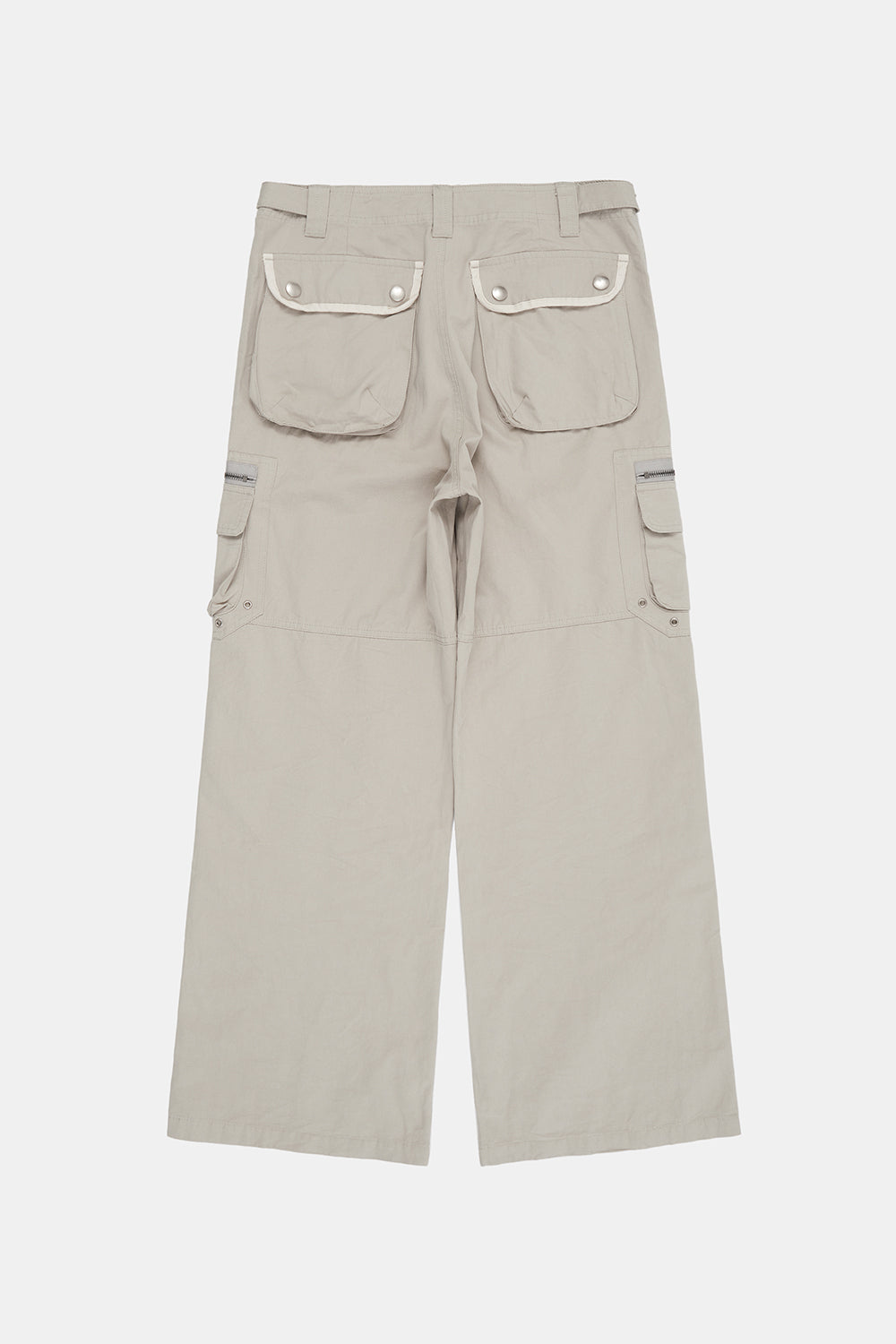 Structured utility cargo cotton pants