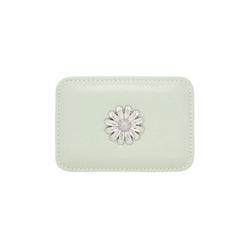 Daisy Slim Mini Transportation Card Wallet Mint