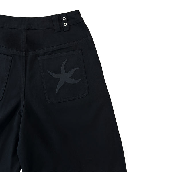 TCM vintage starfish half pants (black)