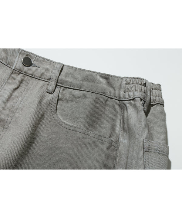 Double Knee Bermuda Pants (Dirty Grey)