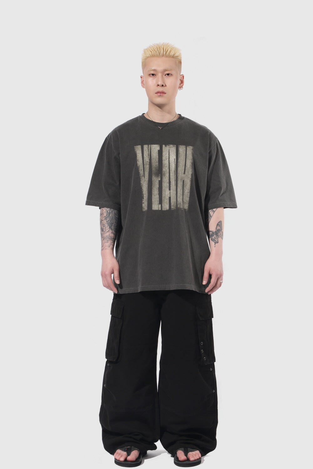 M.Eyelet Point Cargo Pants [2color]