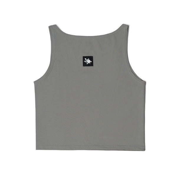 BLACK TAPE 2WAY SLEEVELESS - STONE GREY