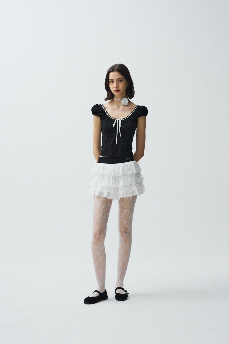 vt lace top (black)