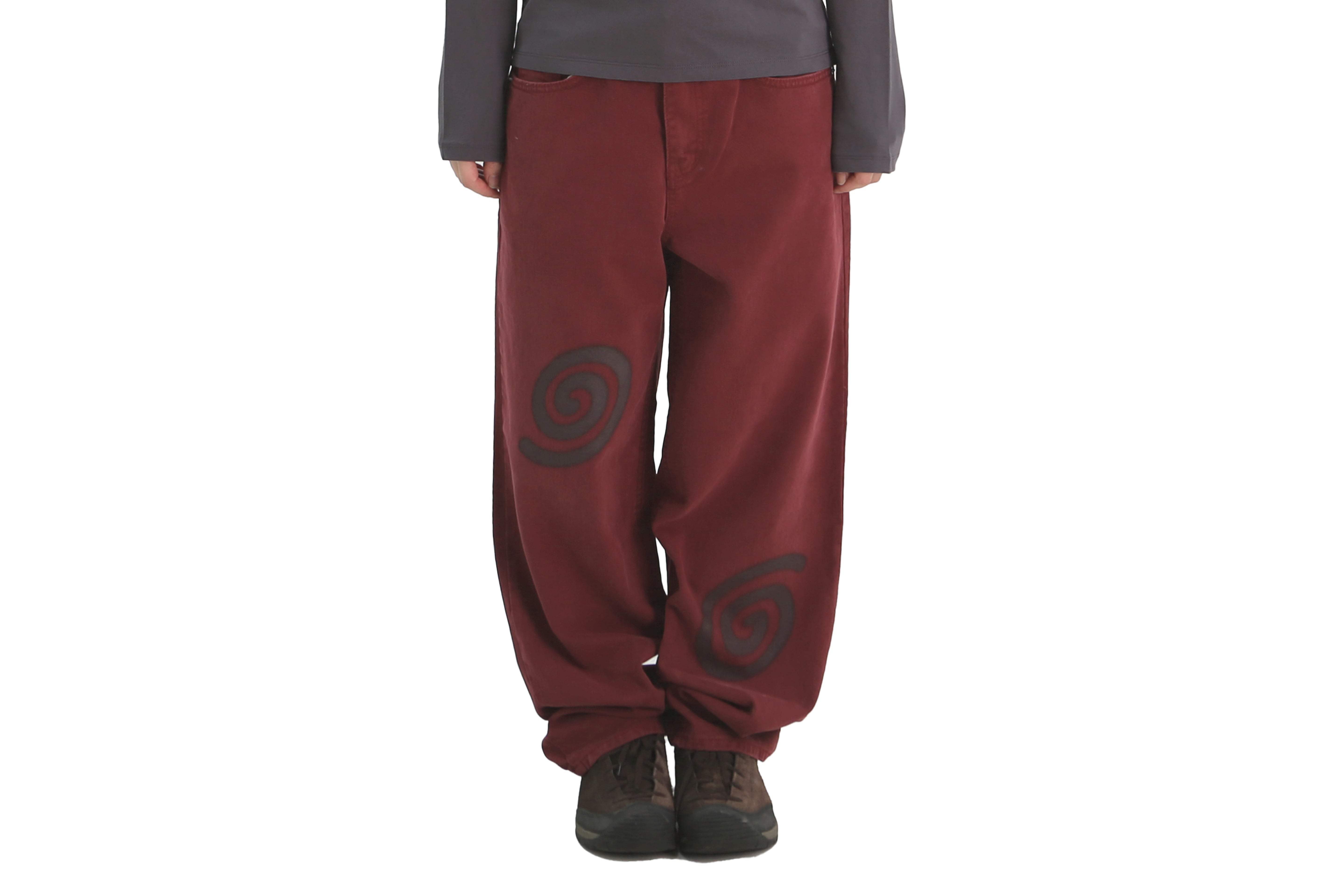 SPIRAL LOGO PANTS ( Wine )