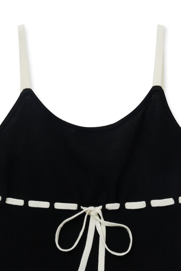 knit sleeveless (black)