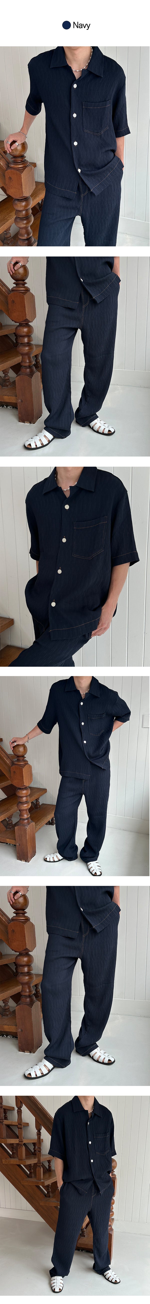 [S/S] Denim pleats pocket shirts (2color)