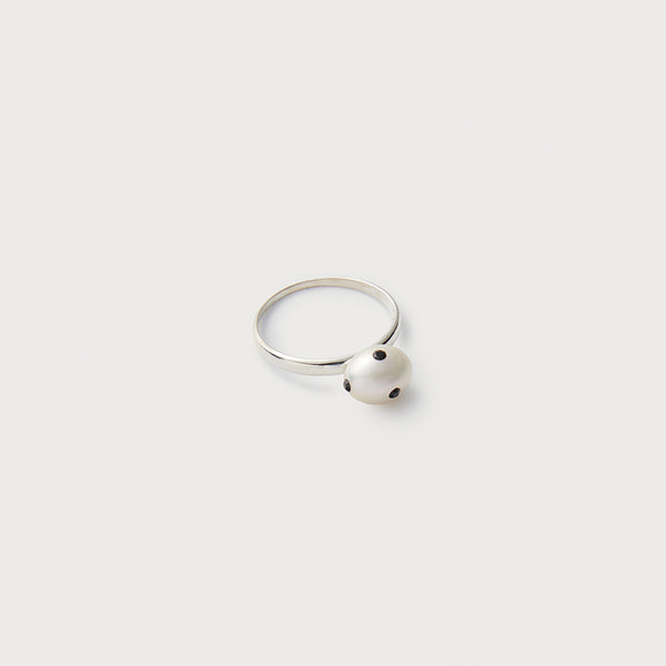 Signature Polkadots Ring, Black