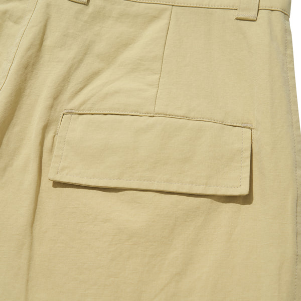 STRING CARGO PANTS [CREAM YELLOW]