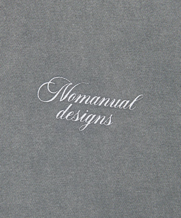 ダメージフーディー-ウォッシュドグレー