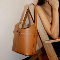 JANE FULL GRAIN Tan & Straplink