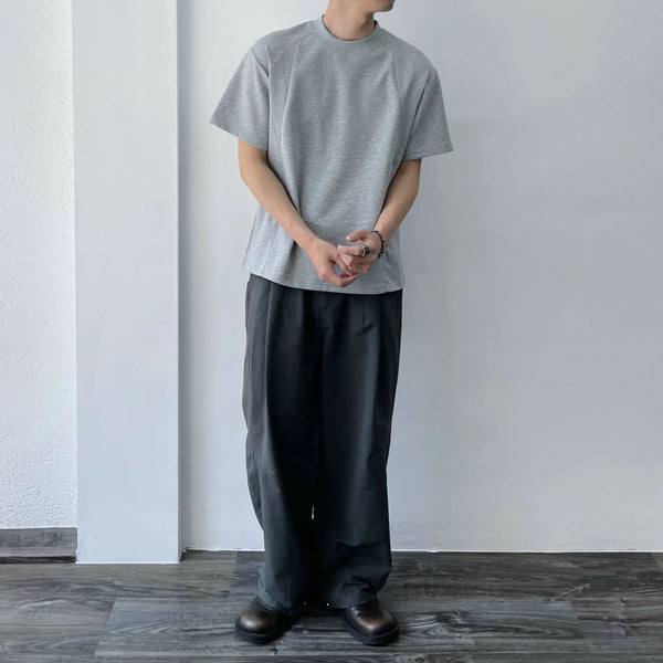 ウォッシュドストライプTシャツ