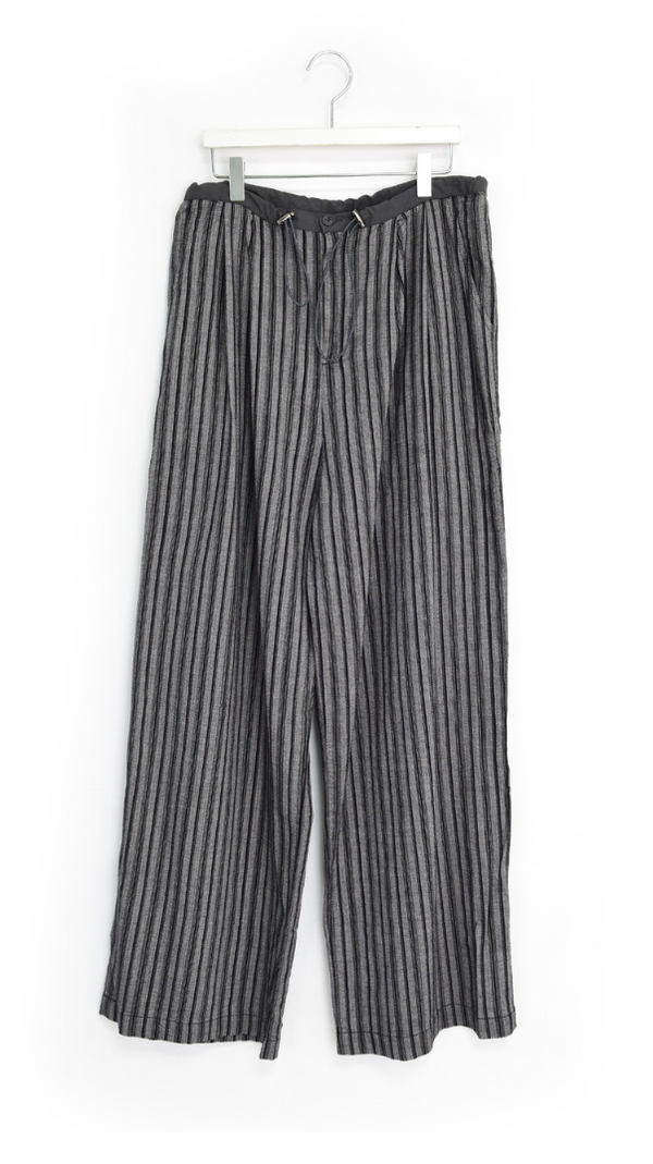 pleats stripe banding pants(3color)