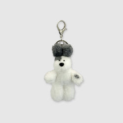 [made] mini mix-gray dog keyring