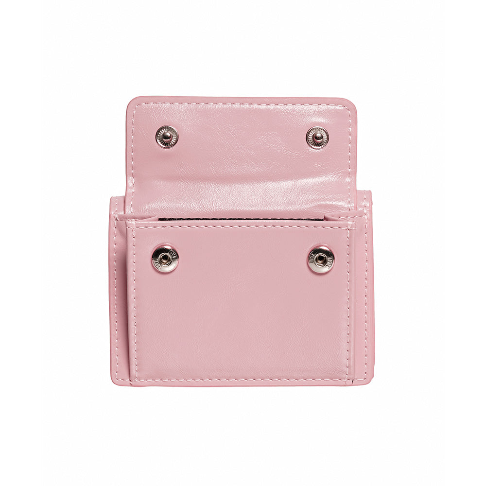 DOT Pocket 3-layer Half Wallet Coin Money Card Wallet baby pink