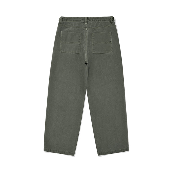 Latch tapered twill pants / Washed khaki