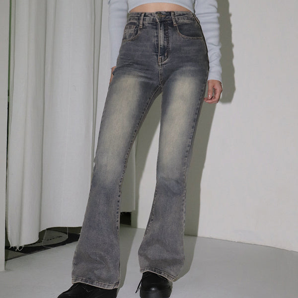 Safin Y2K Washing Bootcut Denim Pants