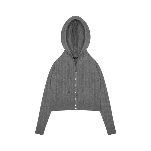 PA HOODIE CARDIGAN (GRAY)