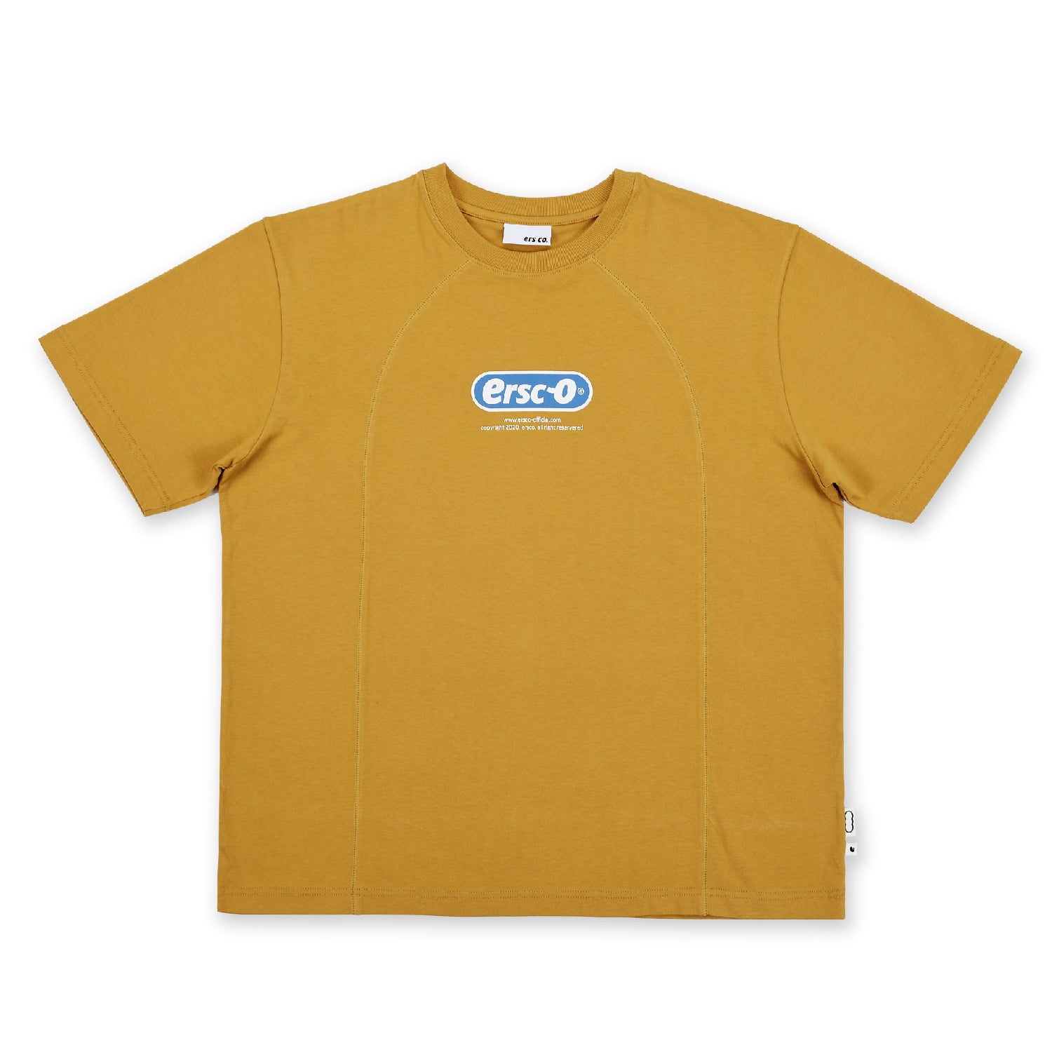 parody printing tee_mustard