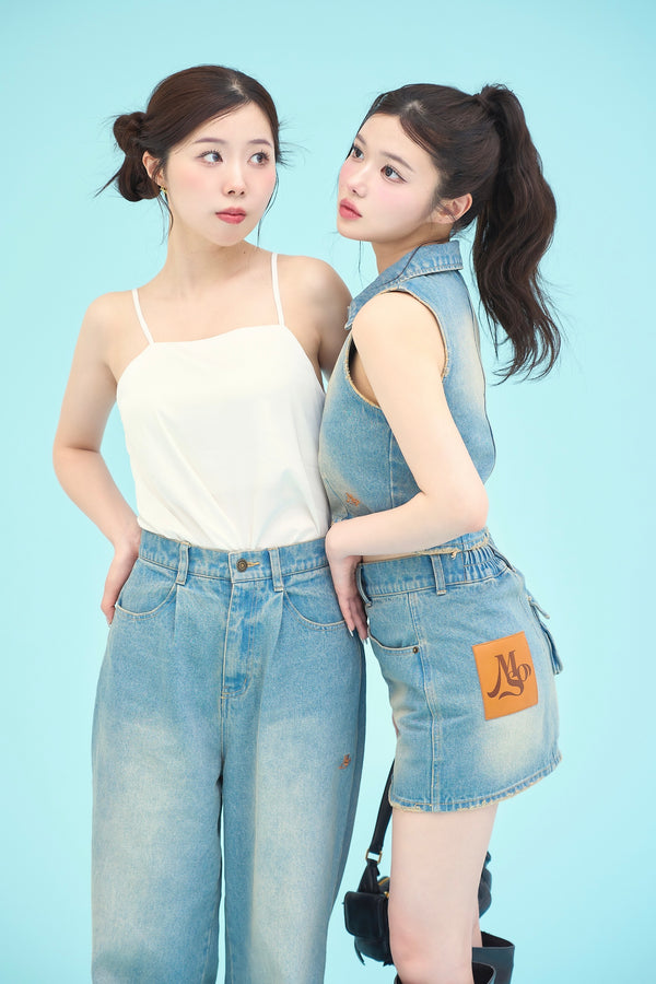 デニムワイドパンツ / denim wide pants