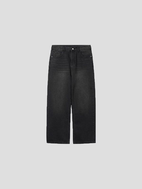 Basic wide black denim