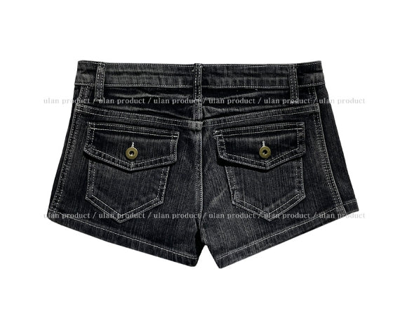 Vintage Low Back Pocket Short Pants