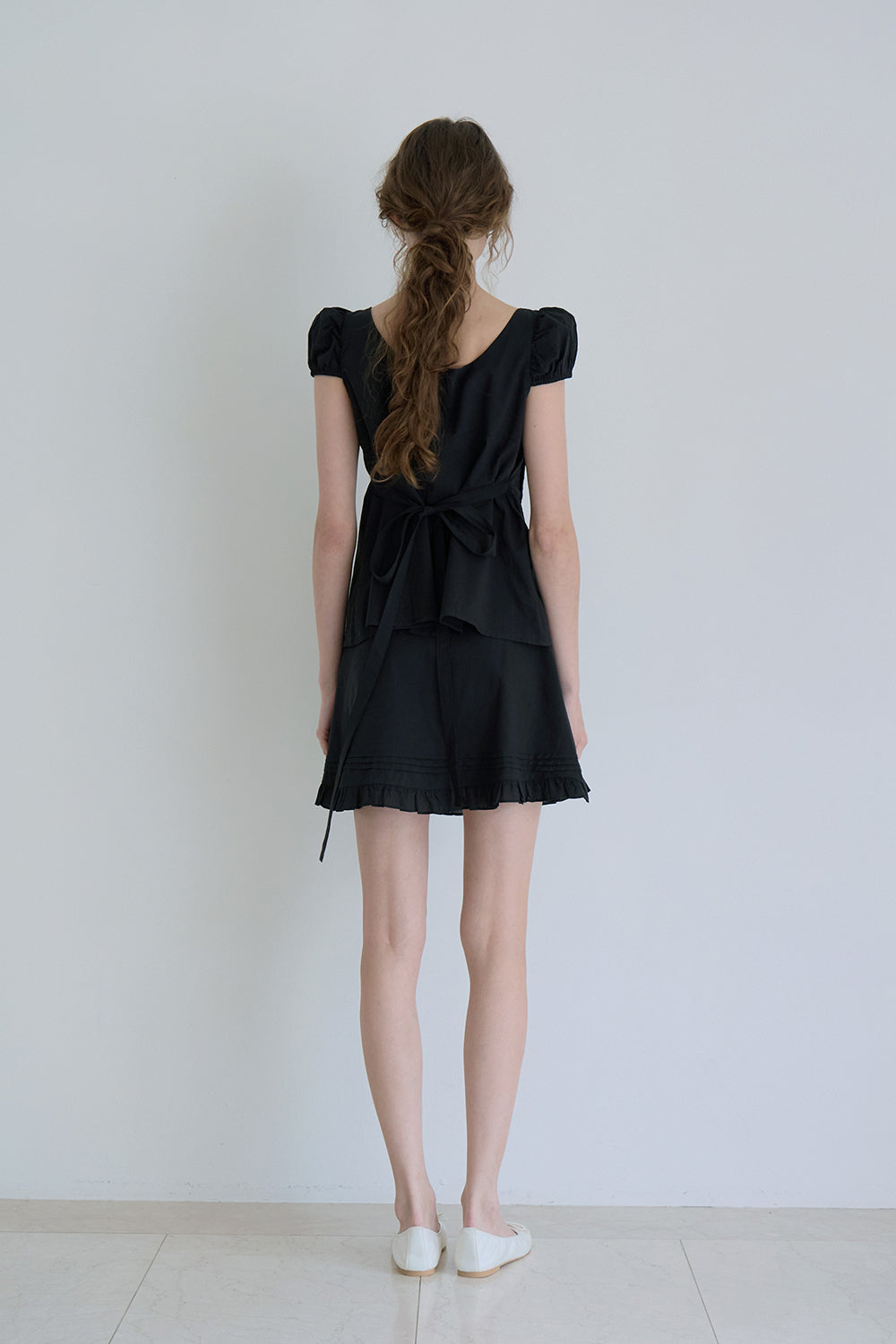 Montana frill skirt_black