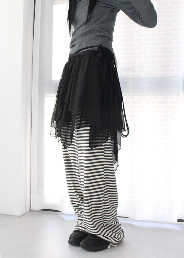 TERRY STRIPE PANTS