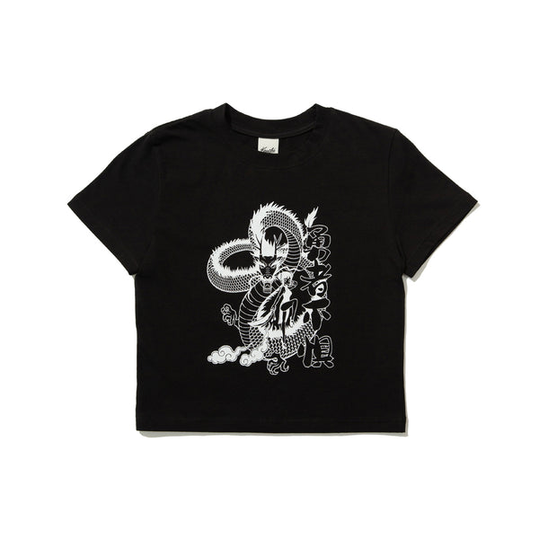 DRAGON  Crop T-Shirt (BLACK)