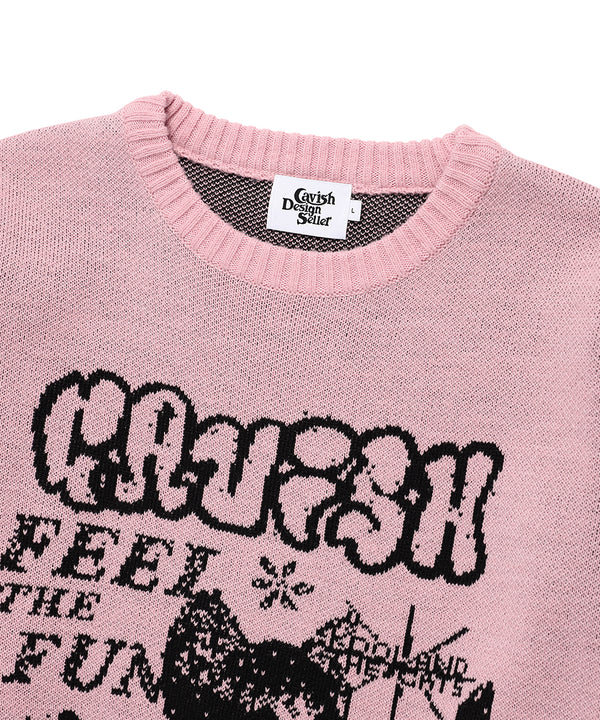 MEGA CYCLONE KNIT SWEATER PINK(CV2EFUK601A)