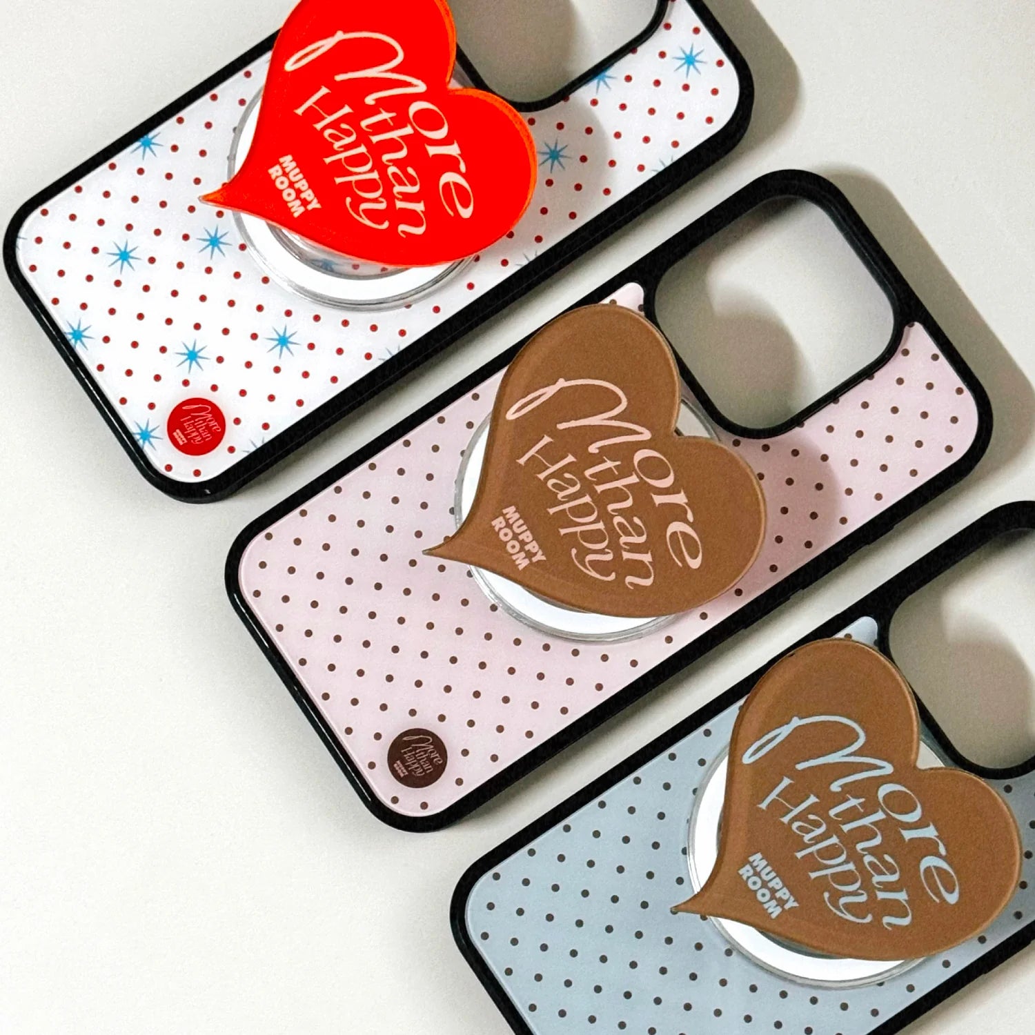 [made] タイニードットバンパーケース（ブルー） + ラブトックセット