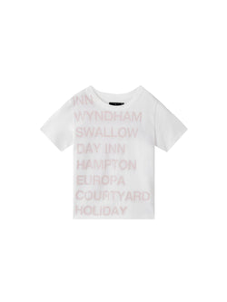 1/2 HIGHWAY INN TEE (WHITE/RED)