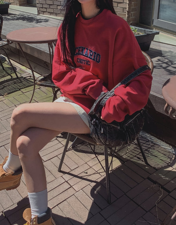 Rio Embroidery Oversized Fit Sweatshirt