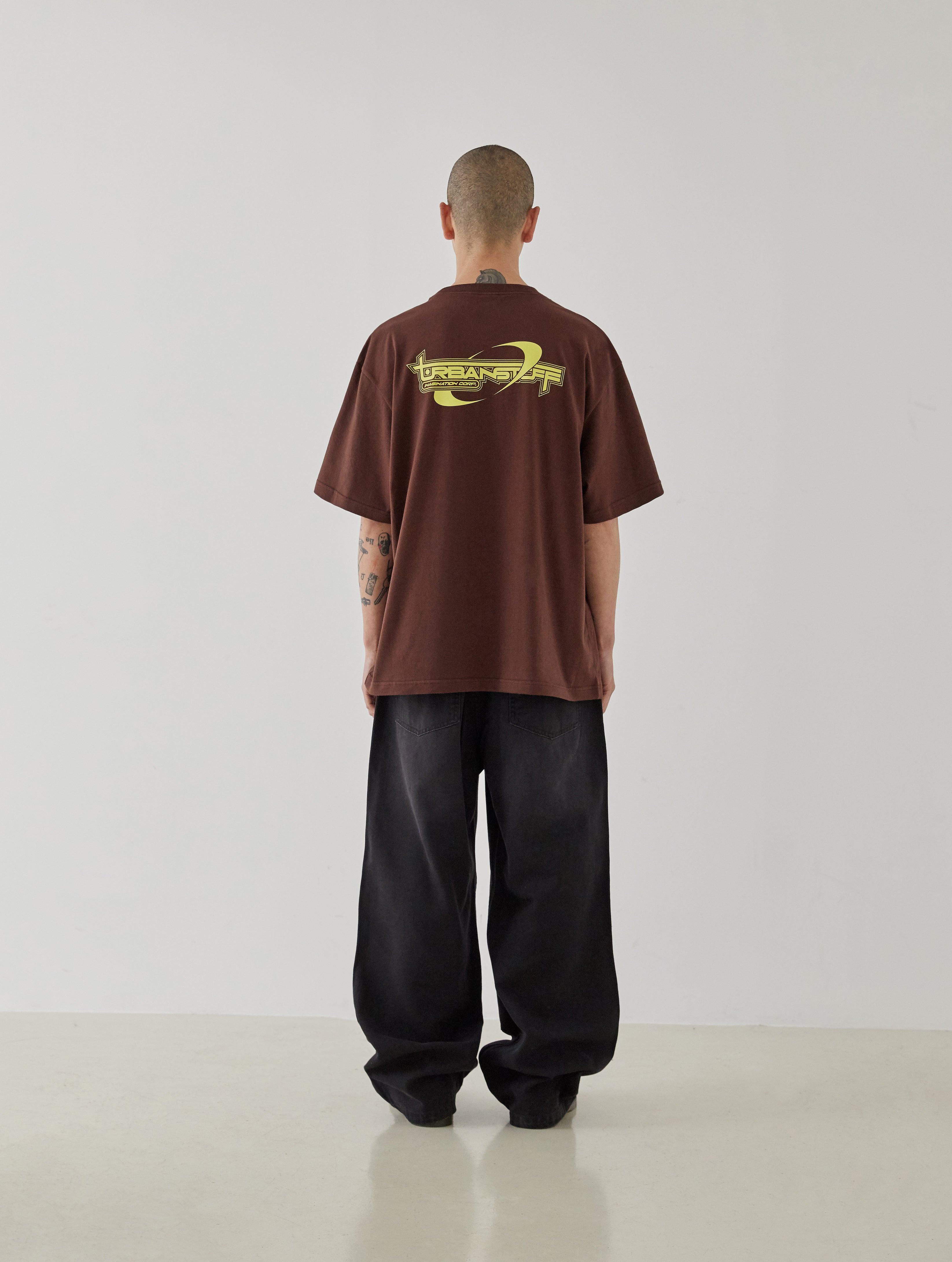 Futuristic Logo Tee (Brown)