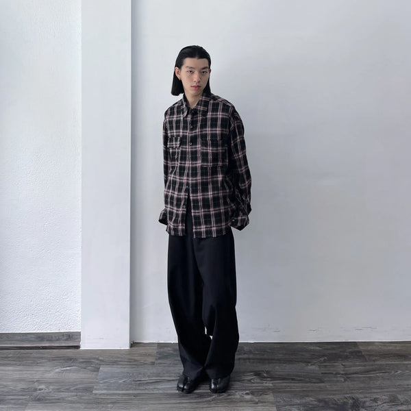 Fold-Line Suit Pants