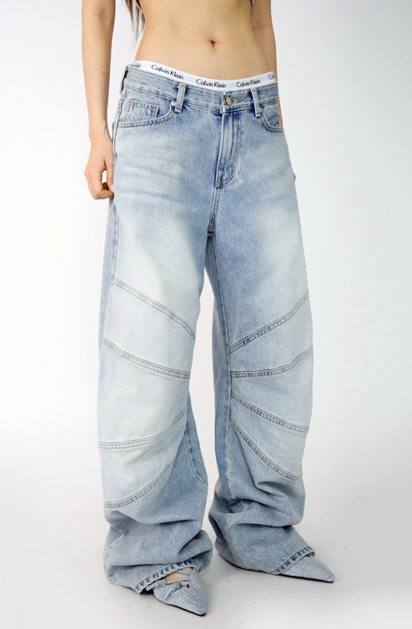 wing denim pants(2color)