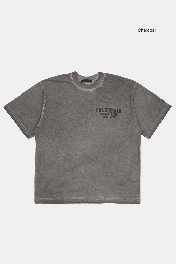 California dirty pigment washed t-shirt