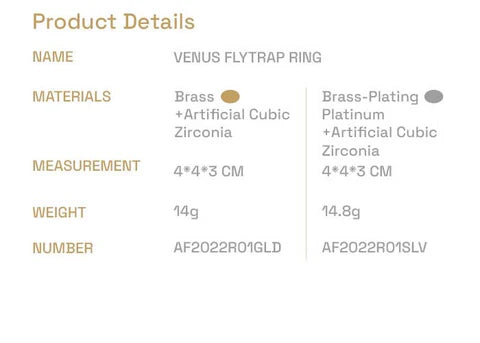 HUNTER 23SS / VENUS FLYTRAP RING