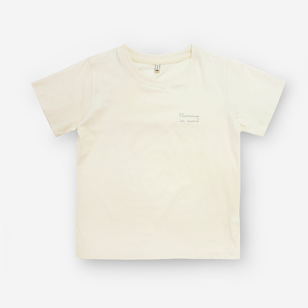 Fika Classic Logo T-Shirt Beige