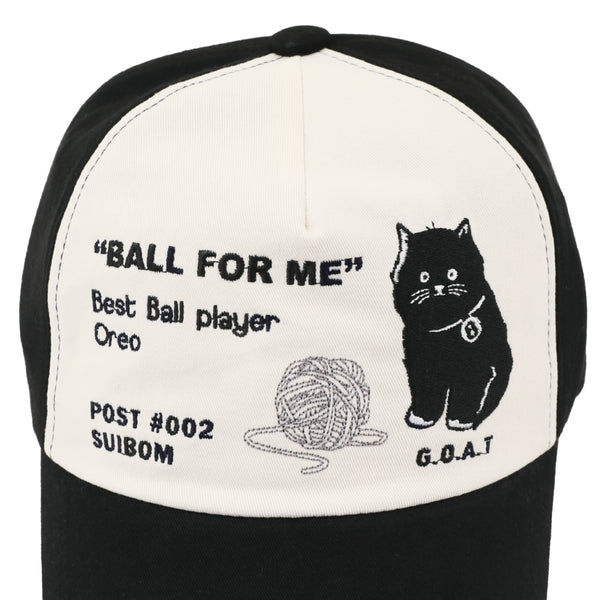 Ball For Me Ball Cap - Ivory / Black