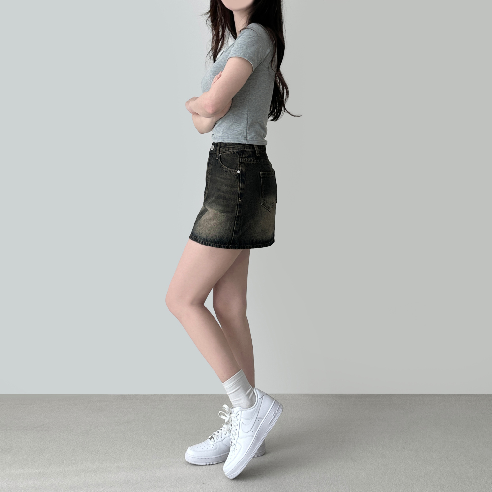 Surfi denim skirt