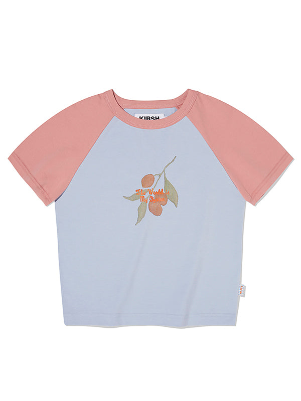 FISHING MIX RAGLAN CROP T-SHIRT [SKY]