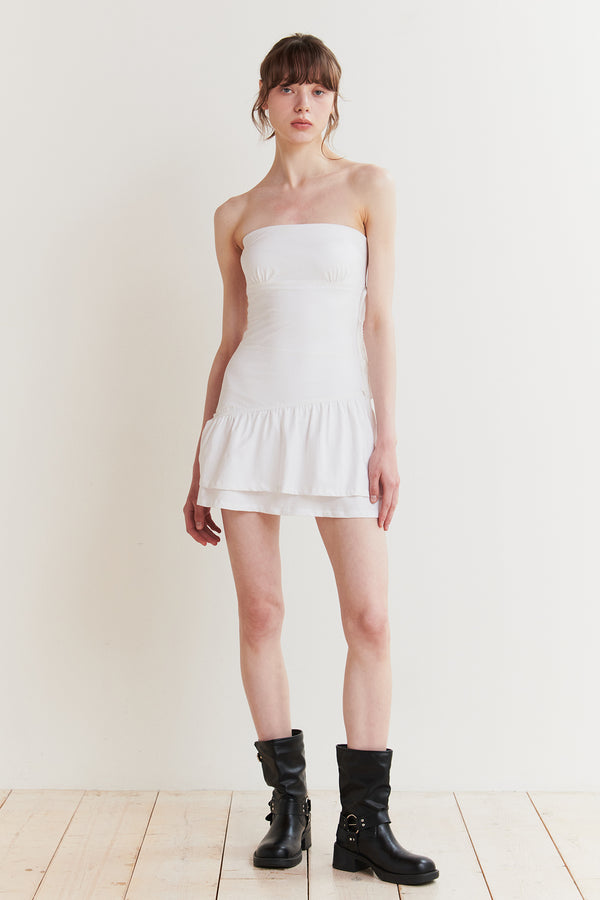 BELLA TUBE DRESS white