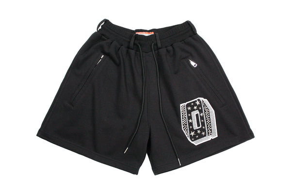 OSP O LOGO PATCHED AND STUDDED SHORTS