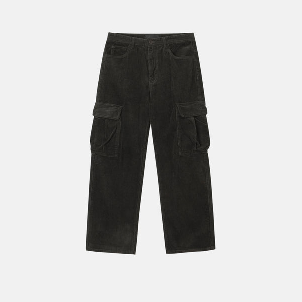 Corduroy wide cargo pants