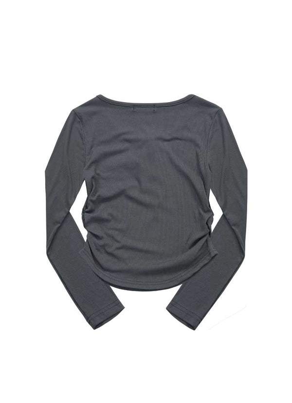 POKKY POCKET TEE / CHARCOAL